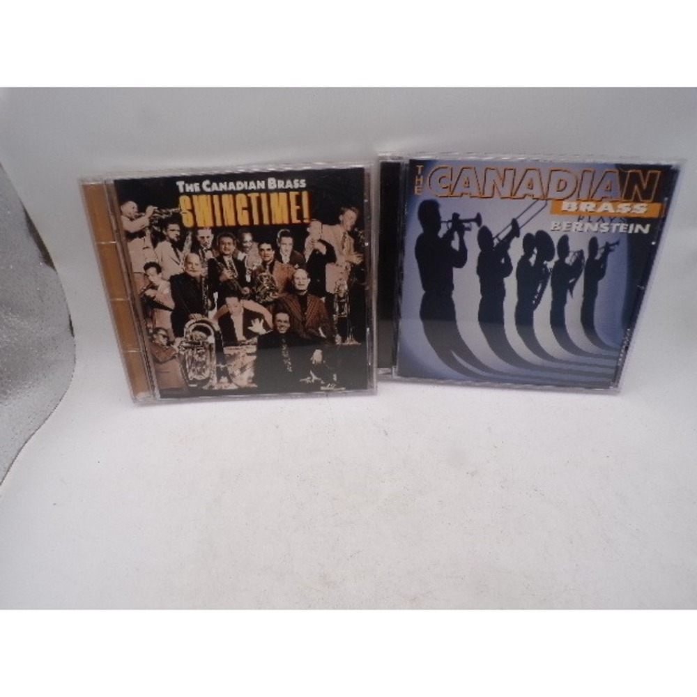 The Canadian Brass CD Lot Swingtime! and Plays Bernstein Leonard Bernstein 2 CDs